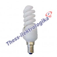 Λαμπτήρας εξοικονόμησης - σπιράλ 12W, E14 6400K 240V